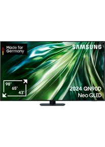 Samsung QLED mini led-tv, 189 cm / 75", 4K Ultra HD, Smart TV, Neural Quantum 4K AI Gen2 processor, Gaming Hub, tot 144Hz led tv's zwart