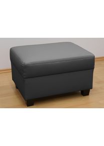 DOMO collection Hocker Norma hockers maat SOFTLUX®-imitatieleer zwart