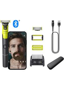 Philips Elektrisch scheerapparaat OneBlade Face & Body QP4631/65 360-graden mes, incl. verstelbare 5-in-1 kamopzet scheerapparaten groen