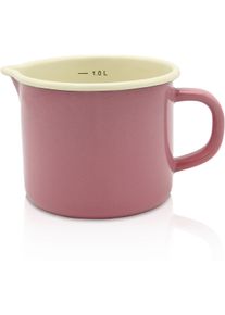 Krüger Krüger Melkpannetje Literschaal, 1 liter, geschikt voor inductiekookplaten (1-delig) melkpannen roze