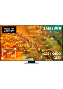 Samsung QLED-TV, 214 cm / 85", 4K Ultra HD, Smart TV, Neural Quantum 4K AI Gen2-processor, tot 120Hz smart tv's zilver(kleur)
