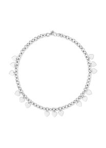 Mustang Ketting met hanger Sieraad Geschenk Roestvrijstalen Ketting Eindeloze Liefde Harten dames kettingen zilver(kleur)