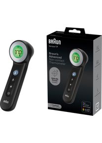 Braun Koortsthermometer SensianTM 7 BNT400B contactloze voorhoofdthermometer met age precision technology koortsthermometers zwart