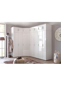 wimex Draaideurkast Malta met hoogglanzend front garderobekasten wit