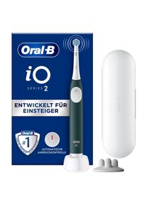 Oral-B Oral B Elektrische tandenborstel IO Series 2 voor de zachte reiniging, reisetui, opzetborstelhouder mondverzorging groen