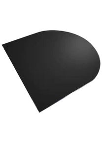 Heathus Bodemplaat Heathus Halfrond 120 S Glas Glas 8 mm, zwart, l x b: 120 x 120 cm tuin & klussen zwart