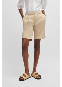 BOSS Orange Chino-short Taggie Premium Damesmode dames shorts & bermuda's maat 44 bruin