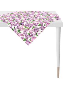 Apelt Topkleedje 6820 SPRINGTIME, Lente-decoratie, Lente met bloemenmotief, digitale print, lila all-over (1 stuk) tafelkleden paars