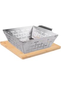 FREYERSBACHER Barbecueschaal voor elke barbecue en geschikt voor de oven (set, 2-delig) bbq-accessoires zilver(kleur)