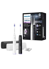 PHILIPS SONICARE Elektrische tandenborstel Series 6500 HX7419/01 met drukcontrole, 3 intensiteitsniveaus, incl. oplader, reisetui mondverzorging wit