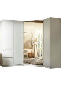 Rauch Kastenset Kledingkast kast garderobe linnenkast kleedkamer NIDDA greeploze voorkant en push-to-open functie made in germany kledingkasten wit