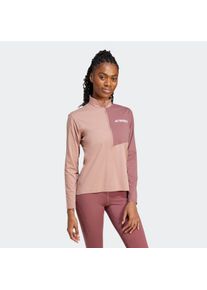 adidas terrex Functioneel shirt W MT HALFZ LS T dames sportshirts maat XS rood