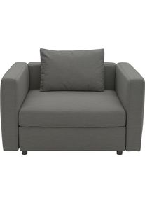 DOMO collection Fauteuil Solskin, individueel uitbreidbaar, voor tuin, terras, balkon Mooi gevormd met losse zit- en rugkussen, speciaal voor buiten