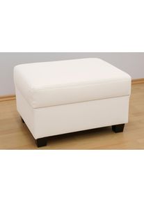 DOMO collection Hocker Norma Top hockers maat NaturLEDER&reg; wit