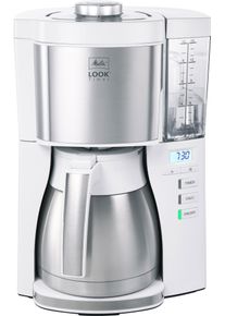 Melitta Filterkoffieapparaat LOOK Therm Timer 1025-18 zwart, 1,25 l filter koffiezetapparaten wit