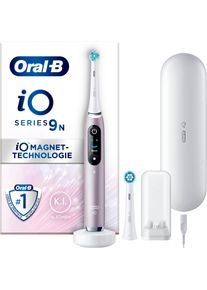 Oral-B Oral B Elektrische tandenborstel IO 9 met magneet-technologie, 7 poetsmodi, kleurendisplay & reisetui voor de lader mondverzorging roze