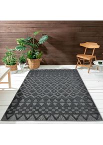 my home Vloerkleed Juliane Outdoor ook voor keuken of eetkamer Hoog-laag structuur, boho, geschikt voor buiten, balkon, terras, camping moderne