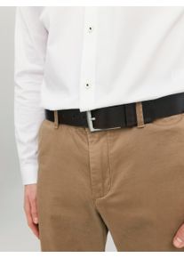 Jack & Jones Jack & Jones Leren riem JACSTOCKHOLM LEATHER BELT NOOS heren riemen maat 80 bruin