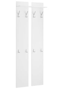 borchardt Möbel borchardt Möbel Kapstokpaneel Finn met 8 haken kapstokken wit