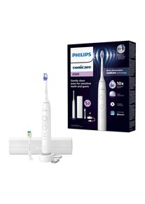 PHILIPS SONICARE Elektrische tandenborstel Series 6500 HX7410/02 met drukcontrole, 3 intensiteitsniveaus, incl. oplader, reisetui mondverzorging wit