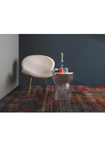 Kayoom Bijzettafel Roman 125, mondgeblazen glazen lichaam mondgeblazen glazen lichaam, retro-design, goudkleurige metalen tafelblad (1 stuk)