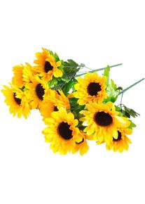 Botanic-Haus Kunstbloem Zonnebloemen (set, 2 stuks) kunstbloemen geel