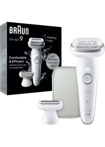 Braun Epilator Silk-épil 9 9-041 Scheer- & trimmeropzetstuk, met etui epileerapparaten zilver(kleur)