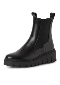 Tamaris Chelsea-boots , plateau, enkellaars, instapschoen met t-logo dames chelsea boots maat 37 zwart