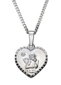 Firetti Ketting met hanger Sieraad cadeau zilver 925 halssieraad halsketting panzerketting hart dames kettingen zilver(kleur)