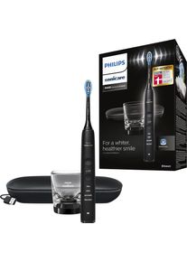 PHILIPS SONICARE Elektrische tandenborstel DiamondClean 9000 HX9911 met sonartechnologie, laadglas, usb-reisetui mondverzorging zwart