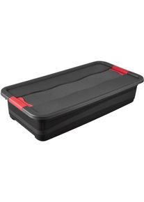 keeeper Transportcontainer Eckhart 33 liter, met deksel, grendelslot, extra stabiel accessoires zwart