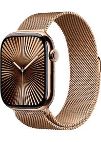 Apple Smartwatch Watch 10 Titan unisex horloges goud(kleur)