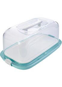 keeeper Keukentransportbox Gino Taartdoos met serveerblad (1-delig) bakaccessoires blauw