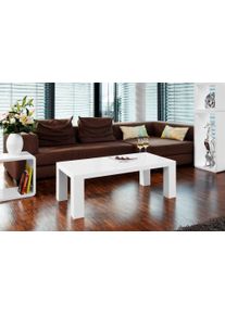 Salesfever Salontafel - in puristische stijl Stijlvol hoogglans: rechthoekig of vierkant salontafels wit