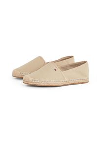 Tommy Hilfiger Espadrilles FLAG CANVAS ESPADRILLE , slippers, flats, comfortabele schoen met bamboe bekleding en decoratieve naden dames espadrilles