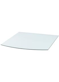 Heathus Bodemplaat Heathus Segment 100 Glas Segment, 100 x 120 cm, 8 mm dikte, bescherming tegen vonken voor kachels (1 stuk) tuin & klussen wit