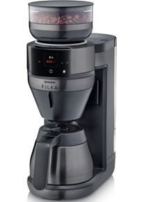 Severin Koffiezetapparaat met bonenmaler KA 4855 FILKA (2e generatie), Filterkoffie-volautomaat, 1,1 l filter koffiezetapparaten zwart