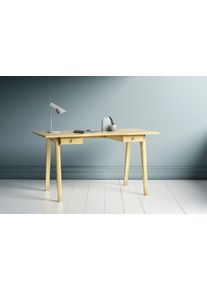 WOODMAN Bureau NICE in scandinavisch design, tafelpoten van massief eiken, fsc bureaus bruin