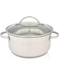 Krüger Krüger Braadpan Ohio voor inductiekookvelden geschikt (1-delig) braadpannen zilver(kleur)