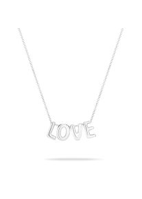 Mustang Ketting met hanger Sieraad Geschenk Roestvrijstalen Ketting Liefdesbrieven dames kettingen zilver(kleur)