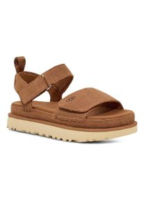 UGG Australia UGG Plateausandalen W GOLDENSTAR , plateausandaal, sandaal met klittenbandsluiting dames sandalen met plateau maat 5 (36) bruin