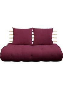 KARUP Slaapbank Shinsano rood, slaapbanken, 140 cm