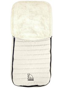 Heitmann Felle Voetenzak IJsbeertjes - gewatteerde voetenzak bij fris weer, ideaal voor kinderwagen & buggy, wasbaar dames pantoffels wit