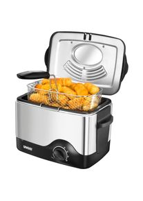 Unold Elektro Unold Friteuse Kompakt 58615 Inhoud bijv. 0,5 kg patat frites friteuses zilver(kleur)