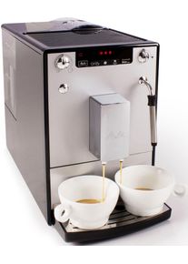 Melitta Volautomatisch koffiezetapparaat Solo & Milk E953-202, zilverkleur/zwart, Caffè crema & espresso per one touch, zuigmond voor melkschuim