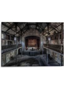 Reinders! Artprint Aluminium artprint het podium oude theater - urban - vintage foto schilderijen bruin