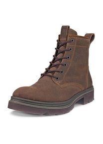 Ecco Hoge veterschoenen Grainer W ankle boot, winter boots, block heel, with lambswool lining dames veterlaarsjes maat 40 bruin
