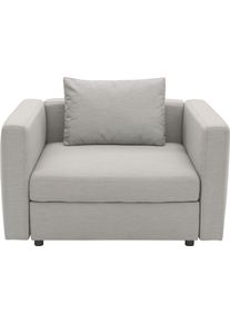 DOMO collection Fauteuil Solskin, individueel uitbreidbaar, voor tuin, terras, balkon Mooi gevormd met losse zit- en rugkussen, speciaal voor buiten