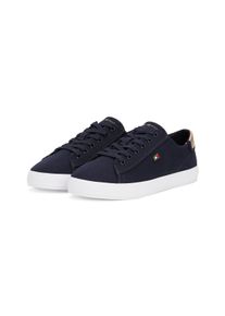 Tommy Hilfiger Plateausneakers VULC CANVAS LACE UP SNEAKER , vrijetijdsschoen, lage schoen, veterschoen, in smalle vorm dames lage sneakers maat 38