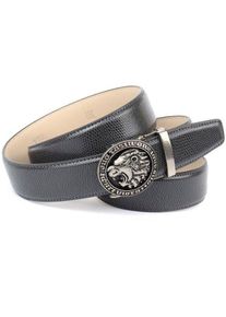 Anthoni Crown Leren riem heren riemen maat 90 grijs